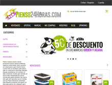 Tablet Screenshot of pienso24horas.com